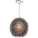 Urchin 1 Light 13 inch Painted Chrome Pendant Ceiling Light