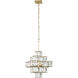 Cubic 6 Light 18.5 inch Calypso Gold Pendant Ceiling Light