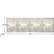 Morgan 4 Light 31 inch Brushed Nickel Bath Vanity Light Wall Light