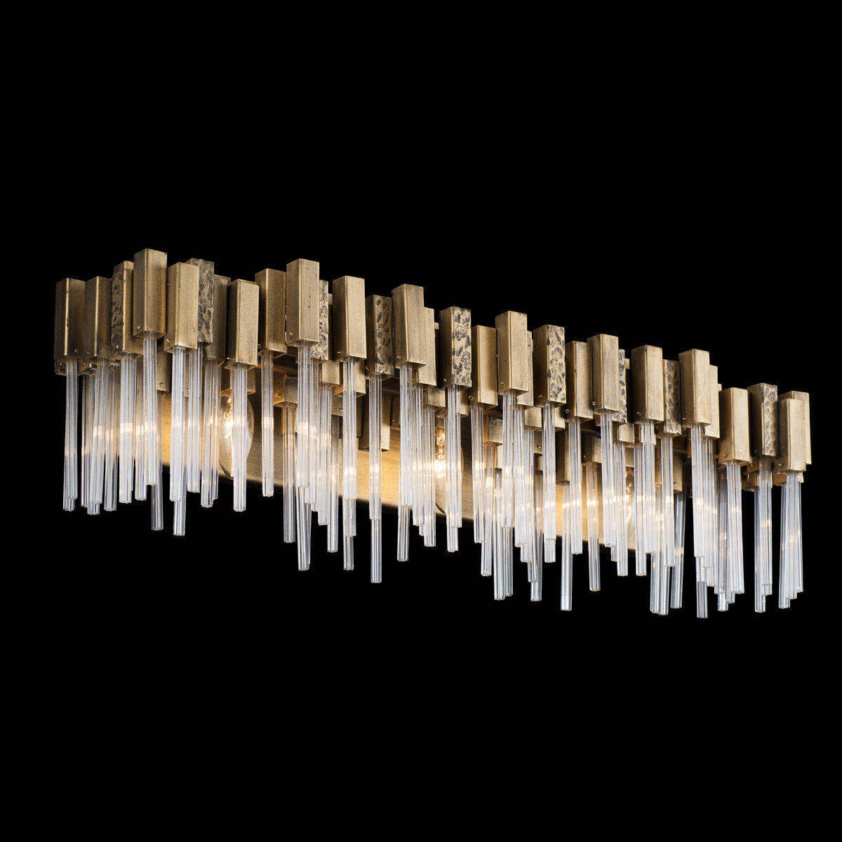 Matrix 3 Light 28 inch Havana Gold Bath Vanity Wall Light