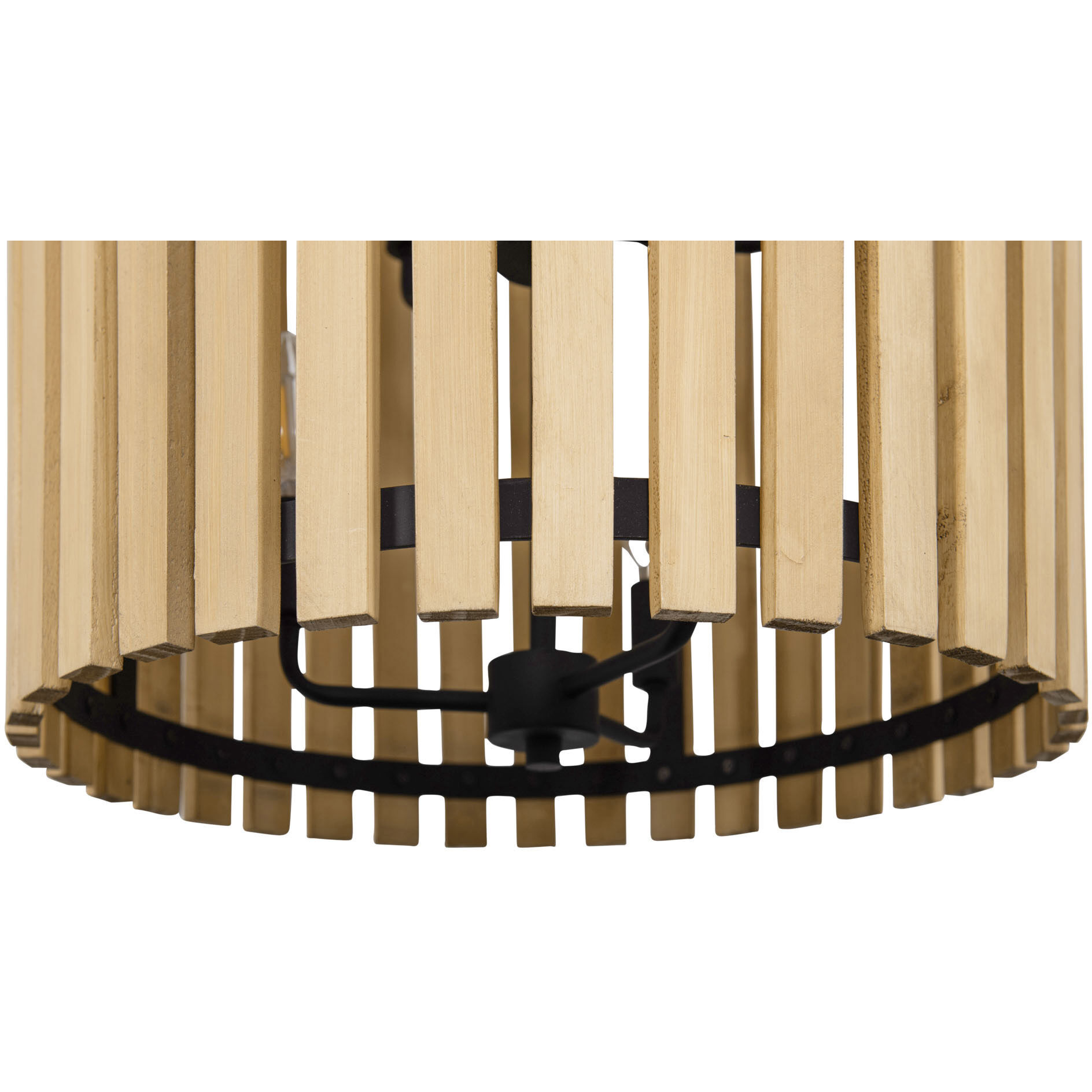 Suratto 6 Light 18 inch Matte Black and Honey Blonde Foyer Pendant Ceiling Light in Matte Black/Honey Blonde