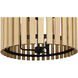 Suratto 6 Light 18 inch Matte Black and Honey Blonde Foyer Pendant Ceiling Light in Matte Black/Honey Blonde