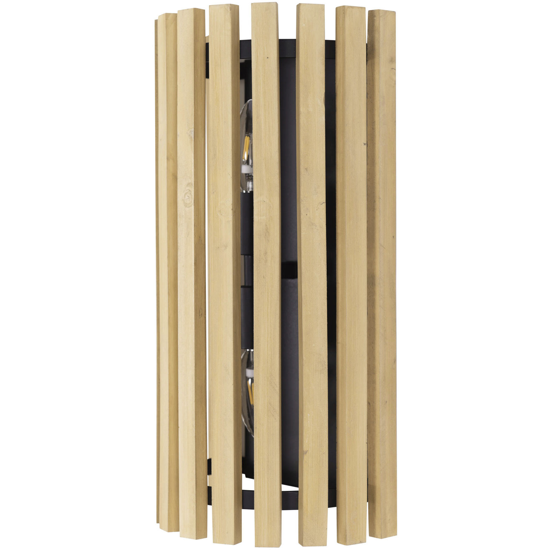 Suratto 2 Light 8 inch Matte Black and Honey Blonde Wall Sconce Wall Light