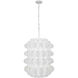 Swoon 6 Light 20 inch Matte White Foyer Pendant Ceiling Light, Smithsonian Collaboration