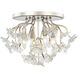 Wildflower 4 Light 19 inch Gold Dust Semi-Flush Ceiling Light, Smithsonian Collaboration