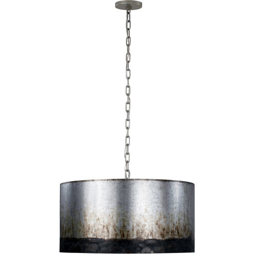Cannery 4 Light 24 inch Ombre Galvanized Pendant Ceiling Light