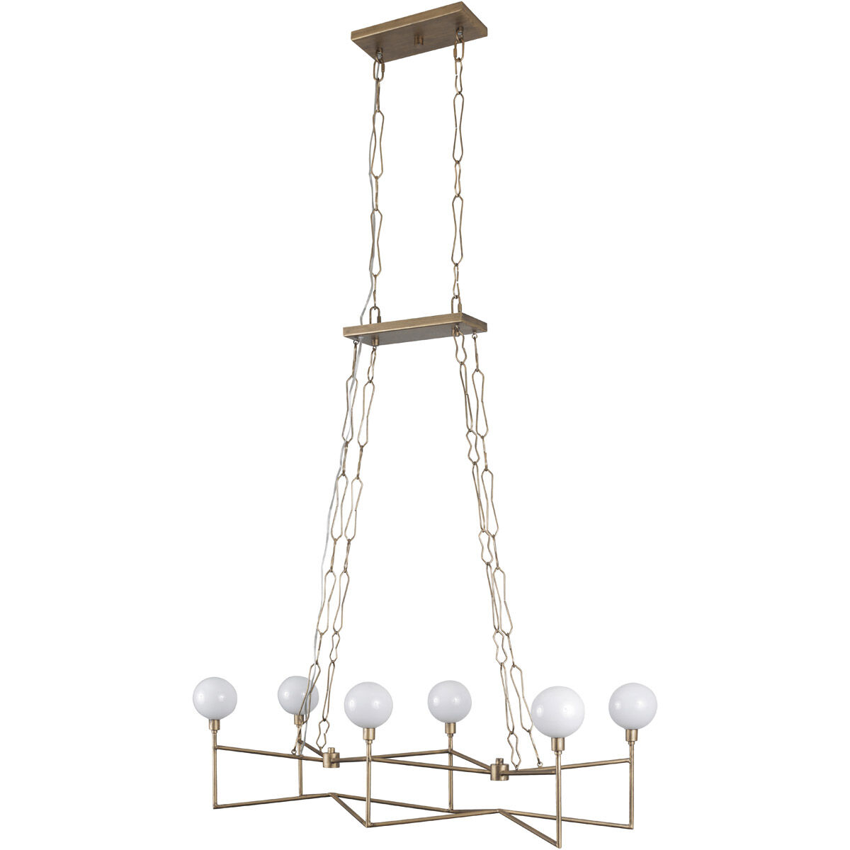 Bodie LED 36.5 inch Havana Gold Linear Pendant Ceiling Light