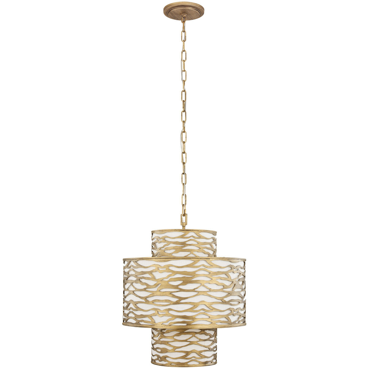 Kato 4 Light 18.75 inch Gold Pendant Ceiling Light in Havana Gold
