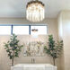 Matrix 3 Light 14 inch Havana Gold Pendant Ceiling Light