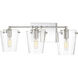 Arlo 3 Light 23 inch Black/Polished Nickel Bath Vanity Light Wall Light