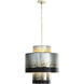 Cannery 4 Light 18 inch Ombre Galvanized Pendant Ceiling Light
