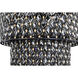Windsor 13 Light 31.75 inch Carbon Black/Havana Gold Chandelier Ceiling Light