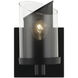 So Inclined 1 Light 5 inch Black Bath Vanity Wall Light