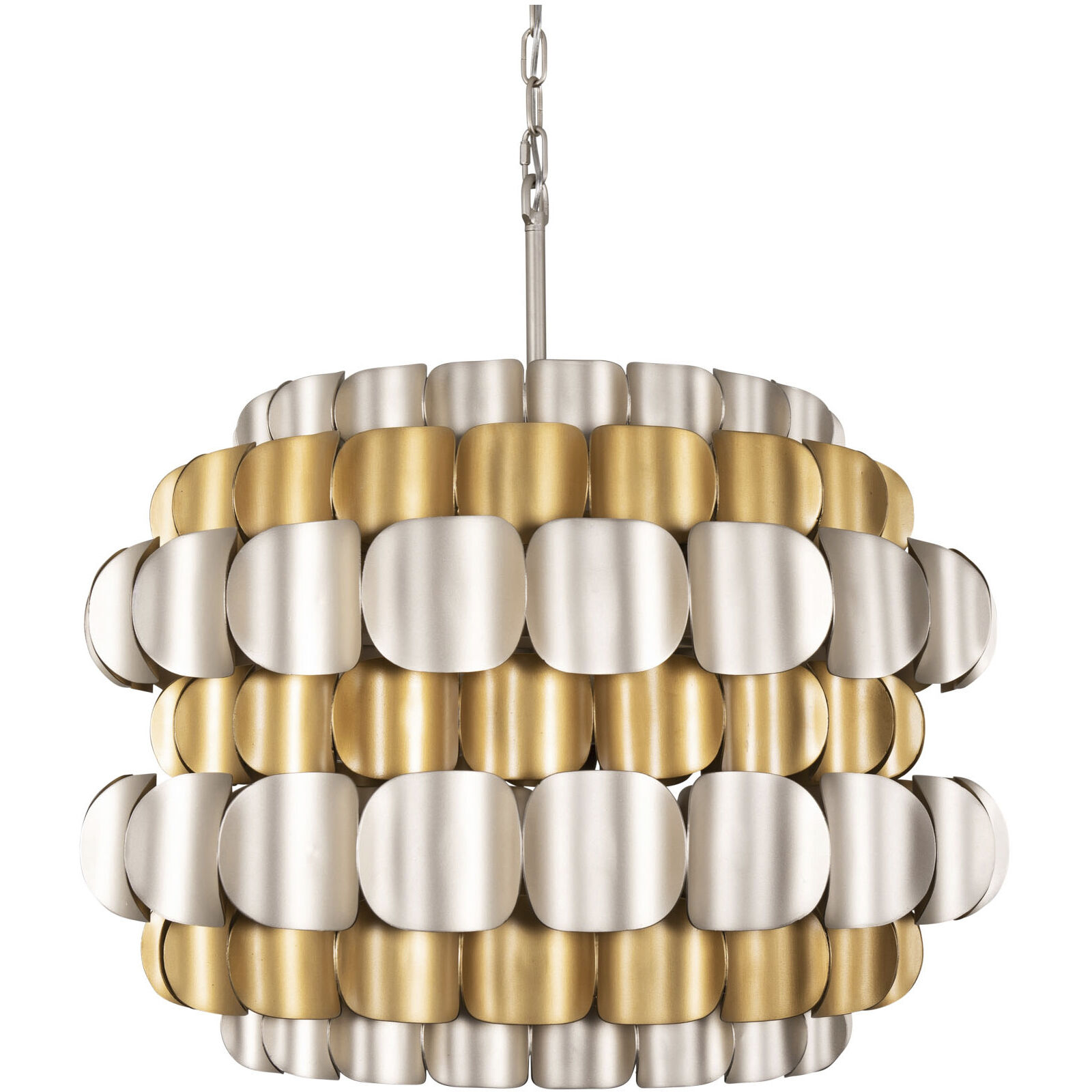 Swoon 6 Light 26.5 inch Antique Gold Pendant Ceiling Light, Smithsonian Collaboration