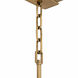 Cosmos 10 Light 50 inch Havana Gold Linear Pendant Ceiling Light, Smithsonian Collaboration