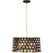 Bailey 6 Light 24 inch Gold Pendant Ceiling Light