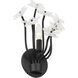 Wildflower Sconce Wall Light in Matte Black, Smithsonian Collaboration