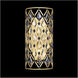Windsor 2 Light 8 inch French Gold and Matte Black Sconce Wall Light