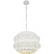 Swoon 3 Light 20 inch Matte White Pendant Ceiling Light, Smithsonian Collaboration