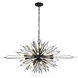 Orbital 20 Light 48 inch Carbon Linear Pendant Ceiling Light