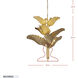 Banana Leaf 9 Light 35 inch Gold Chandelier Ceiling Light
