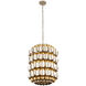 Swoon 6 Light 20 inch Antique Gold Foyer Ceiling Light, Smithsonian Collaboration