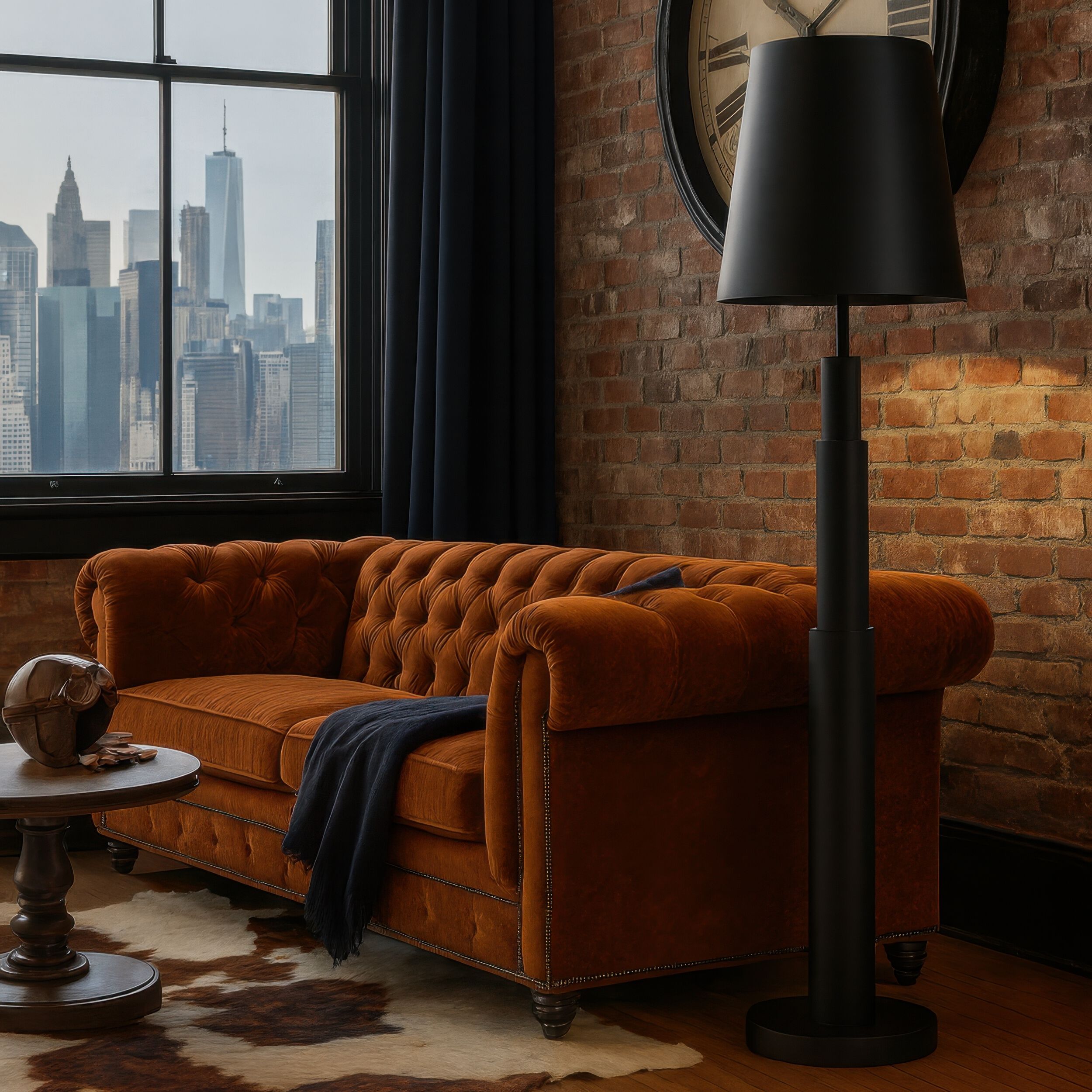 Giustino 70 inch 6 watt Matte Black Floor Lamp Portable Light