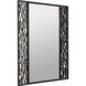 Estela 40 X 30 inch Matte Black and French Gold Wall Mirror, Smithsonian Collaboration