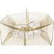 Arcade 6 Light 24 inch French Gold Pendant Ceiling Light