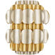 Swoon Sconce Wall Light in Antique Gold, Smithsonian Collaboration