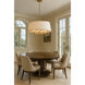 Coco 8 Light 32 inch Matte White/French Gold Pendant Ceiling Light