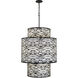 Kato 16 Light 32 inch Carbon Black Chandelier Ceiling Light