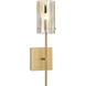 Chroman Empire 1 Light 4.53 inch Satin Gold Wall Sconce Wall Light