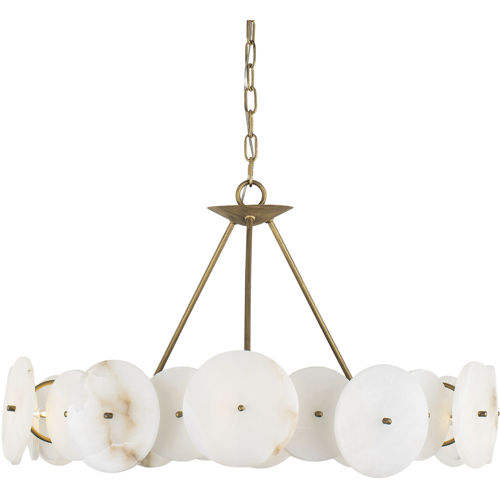 Cosmos 6 Light 30 inch Havana Gold Chandelier Ceiling Light, Smithsonian Collaboration