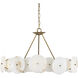 Cosmos 6 Light 30 inch Havana Gold Chandelier Ceiling Light, Smithsonian Collaboration