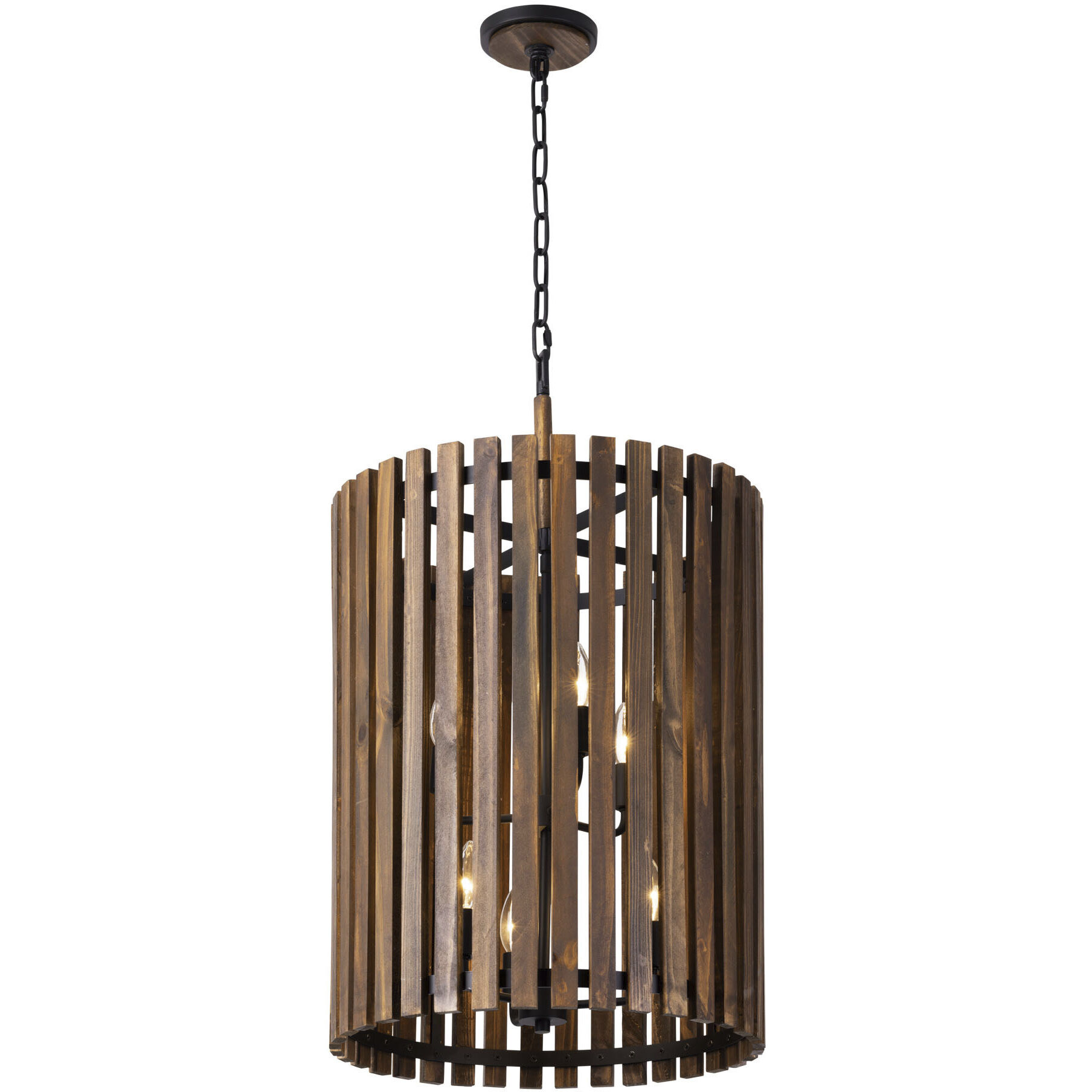 Suratto 6 Light 18 inch Matte Black Foyer Pendant Ceiling Light