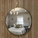 Stopwatch 43.25 X 40 inch Gold Accent Wall Mirror, Varaluz Casa
