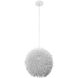Urchin 1 Light 13 inch White Pendant Ceiling Light