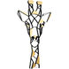 Geometric Animal Kingdom Matte Black Giraffe Wall Art, Smithsonian Collaboration