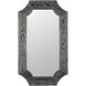 Farra 44 X 26 inch Cerused Black with Weathered Brass Wall Mirror