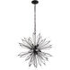 Orbital 12 Light 28 inch Carbon Pendant Ceiling Light