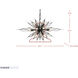Orbital 16 Light 36 inch Carbon Linear Pendant Ceiling Light