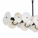Cosmos 10 Light 50 inch Matte Black Linear Pendant Ceiling Light, Smithsonian Collaboration