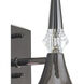 Tromba 1 Light 5.25 inch Black Chrome Wall Sconce Wall Light, Luz Studio