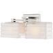 Sardinia 2 Light 17.5 inch Brushed Nickel Bath Vanity Wall Light, Luz Studio