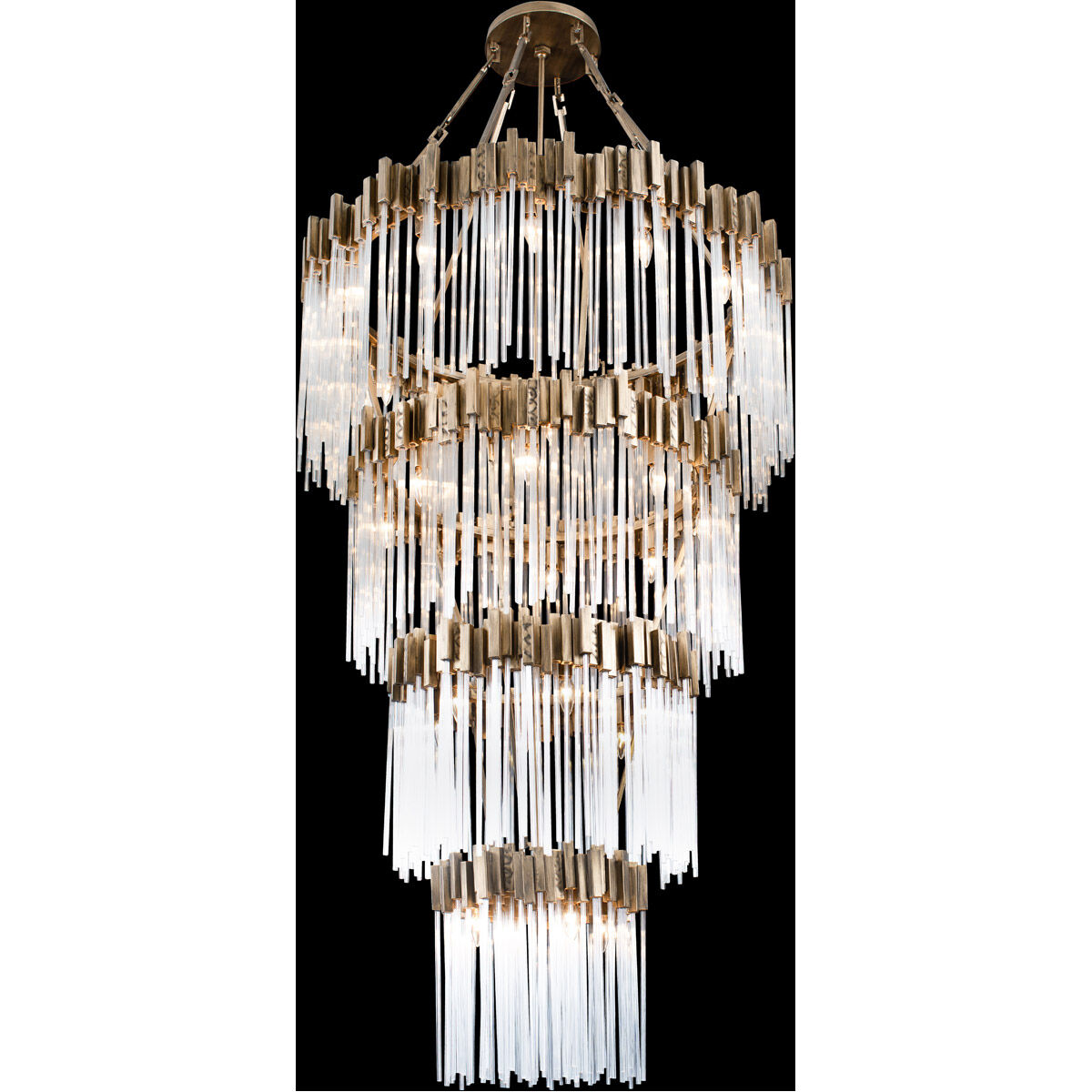 Matrix 30 Light 40 inch Havana Gold Chandelier Ceiling Light