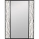 Estela 40 X 30 inch Matte Black and French Gold Wall Mirror, Smithsonian Collaboration