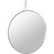 Stopwatch 32 X 30 inch Polished Nickel Wall Mirror, Varaluz Casa