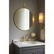 Stopwatch 43.25 X 40 inch Gold Accent Wall Mirror, Varaluz Casa