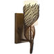 Flow 1 Light 4.5 inch Hammered Ore Left Sconce Wall Light